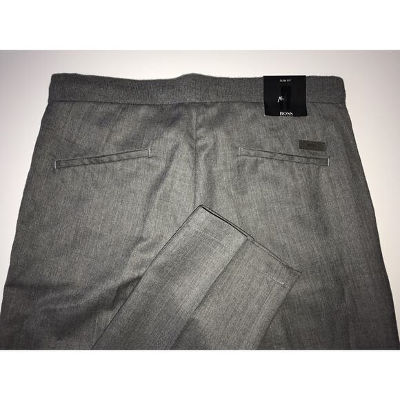 Boss Hugo Boss Rice2 Mens Wool Dark Gray Dress Pants Size 32R US NWT $175 - Picture 8 of 12